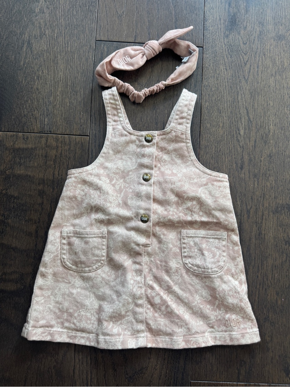 Baby Dior Floral Denim Jumper